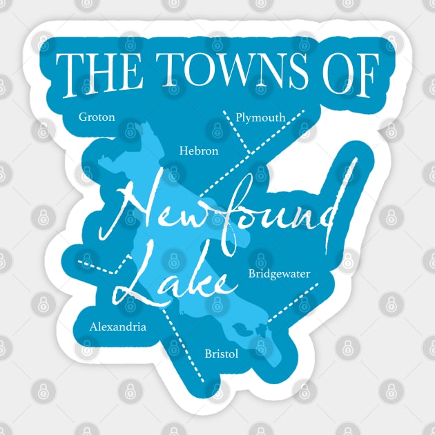 The Towns of Newfound Lake Sticker by Ski Classic NH